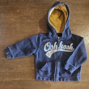 OshKosh B'gosh Navy and Yellow Kids Hoodie